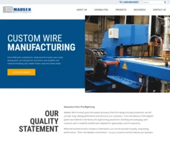 Madsenwire.com(Wire Company) Screenshot