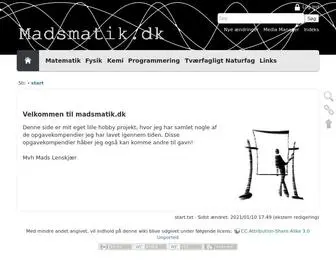 Madsmatik.dk(Start) Screenshot