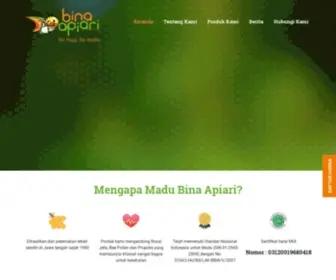 Madubinaapiari.co.id(Madu Bina Apiari) Screenshot