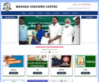 Maduracoaching.com(Madura Coaching Centre) Screenshot