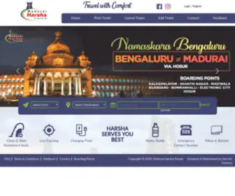 Maduraiharshatravels.com(Online bus ticket booking) Screenshot