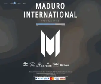 Maduro-International.com(Maduro International LDA) Screenshot