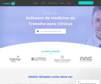 Madusaude.com.br(Software Medicina do Trabalho para Clínicas) Screenshot