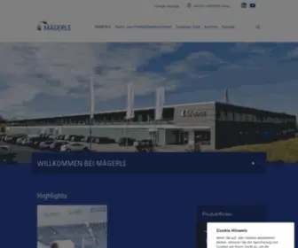 Maegerle.com(Mägerle) Screenshot