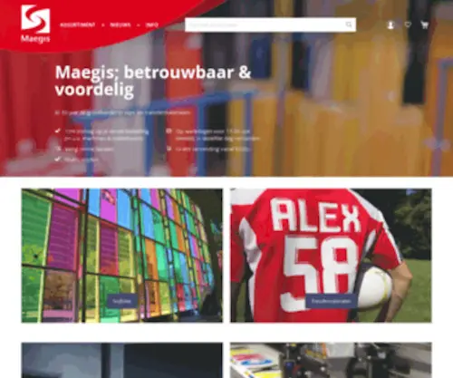 Maegis.nl(Bestel makkelijk online en ontvang de volgende dag jouw bestelling. Maegis) Screenshot
