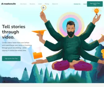 Maekersuite.com(Tell stories through video) Screenshot
