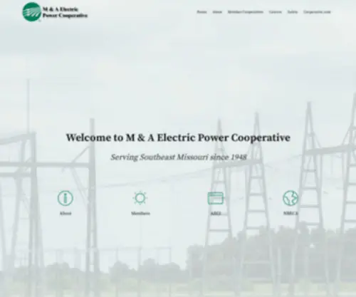Maelectric.com(M&A Electric Power Cooperative) Screenshot