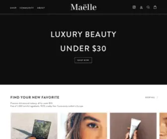 Maellebeauty.com(Shop Ma) Screenshot