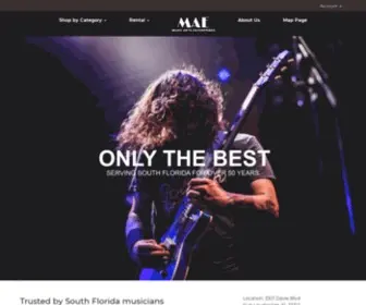 Maemusic.com(Guitars) Screenshot