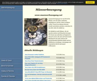 Maennerbewegung.net(Portal) Screenshot