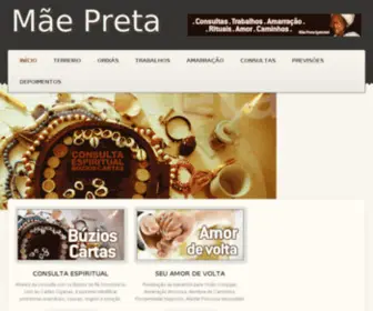 Maepreta.com(Mãe de Santo MÃE PRETA IYALORIXA) Screenshot