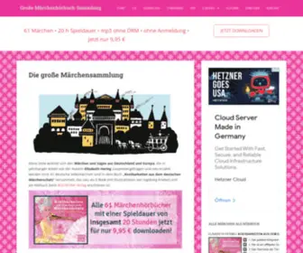 Maerchensammlung.net(Das Erbe der Brüder Grimm) Screenshot