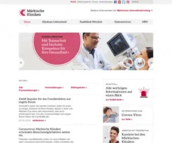 Maerkische-Kliniken.de(Maerkische Kliniken) Screenshot