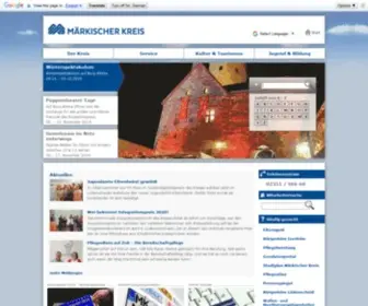 Maerkischer-Kreis.de(Startseite) Screenshot