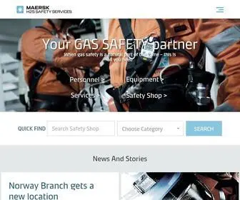 Maerskh2S.com(Gas Safety Services) Screenshot
