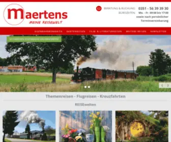 Maertens-Reisen.com(Reisebüro Maertens) Screenshot