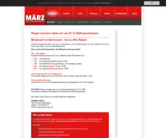 Maerz.biz(März motorradhandel) Screenshot