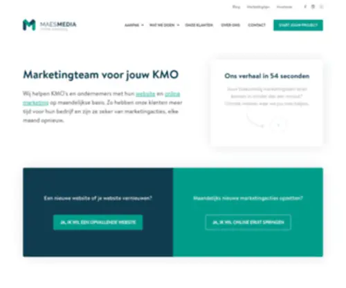 Maes-Media.be(Marketingteam voor jouw KMO) Screenshot