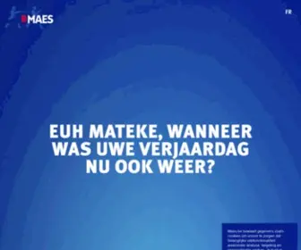 Maes.be(Maten. makkers. maes) Screenshot