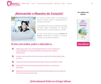 Maestradecorazon.com(¡Bienvenido a Maestra de Corazón) Screenshot