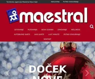 Maestral.co.rs(Turistička agencija MAESTRAL Novi Sad) Screenshot