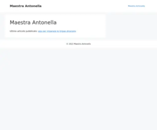 Maestrantonella.it(Didattica e nuove tecnologie) Screenshot