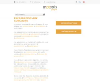 Maestris-Pro.com(Prépa Concours Social & Paramédical & Transport) Screenshot