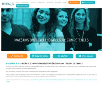 Maestris-Sup.com(Écoles Supérieures de Management) Screenshot