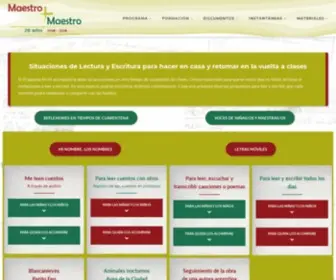 Maestromasmaestro.com.ar(Maestro) Screenshot