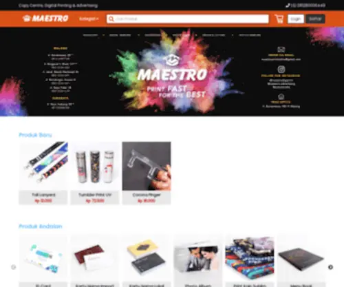 Maestroprinting.com(Copy Centre) Screenshot