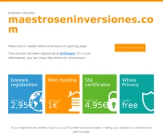 Maestroseninversiones.com(maestroseninversiones) Screenshot