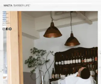 Maeta-Barberlife.com(大阪市南森町駅近くの理容室マエタバーバーライフ) Screenshot