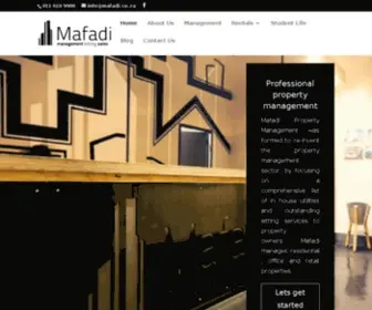 Mafadi.co.za(Mafadi Property Management Specialists) Screenshot