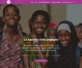 Mafamilleplanifiee.org(Coalitions d'OSC pour la PF en Afrique de l'Ouest) Screenshot