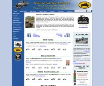 Mafca.com(Model A Ford Club of America) Screenshot