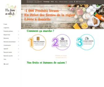 Mafermeenville.fr(Livraison à domicile à Lyon et communes limitrophe. En direct producteur. Livraison) Screenshot