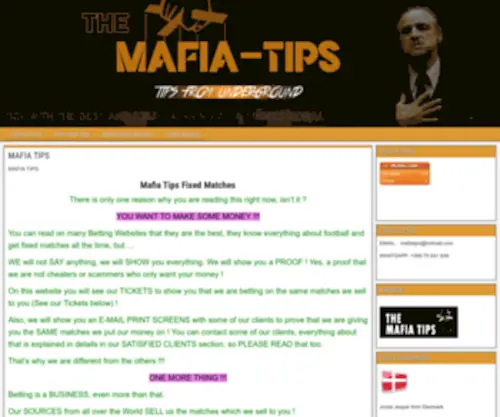 Mafia-Tips.com Screenshot