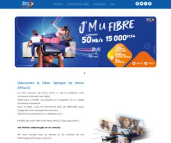 Mafibremoov.ci(Fibre Optique Moov Africa CI) Screenshot
