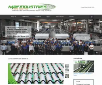 Mafindustries.com(Our customers talk about us) Screenshot