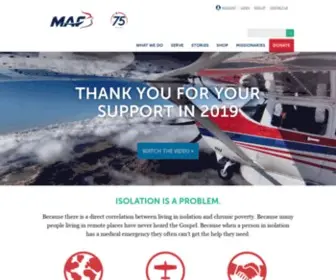 Maf.org(Mission Aviation Fellowship (MAF)) Screenshot