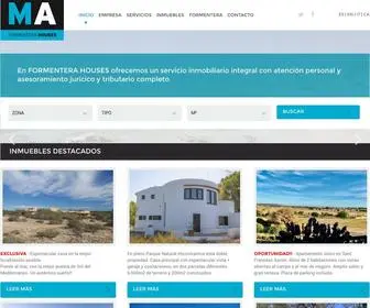 Maformenterahouses.com(Agencia Inmobiliaria en Formentera) Screenshot