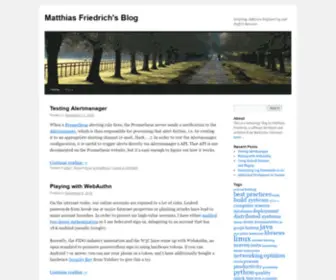 Mafr.de(Matthias Friedrich's Blog) Screenshot