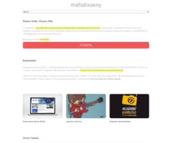 Mafsdisseny.com(MAFS Disseny Gràfic i Disseny Web) Screenshot