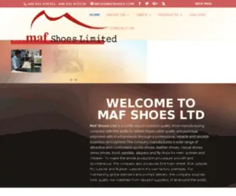 Mafshoes.com(100% export oriented quality shoe manufacturing industry in Bangladesh) Screenshot