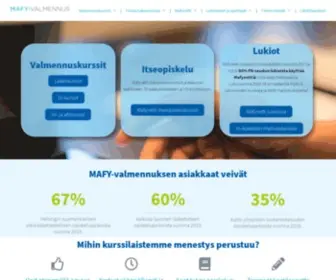 Mafyvalmennus.fi(Oppimateriaalit ja Valmennuskurssit) Screenshot