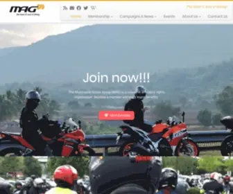 Mag-UK.org(Motorcycle Action Group) Screenshot