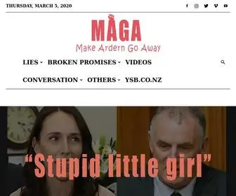 Maga.net.nz(Make Ardern Go Away) Screenshot