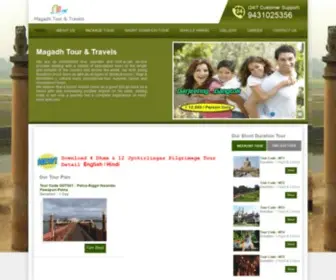 Magadhtravels.com(Travel Agency) Screenshot