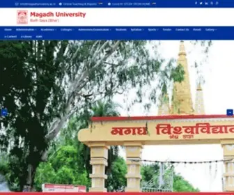 Magadhuniversity.ac.in(Magadh University Bodh Gaya (Bihar)) Screenshot