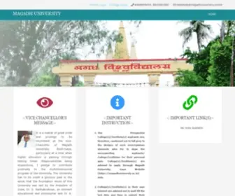 Magadhuniversity.online(Magadh University) Screenshot